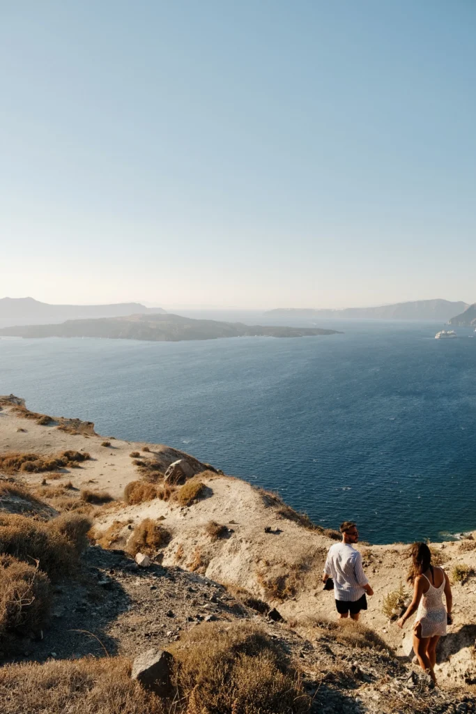 Hotel Artemis Suites, Santorini: acantilados de la caldera sobre el Egeo