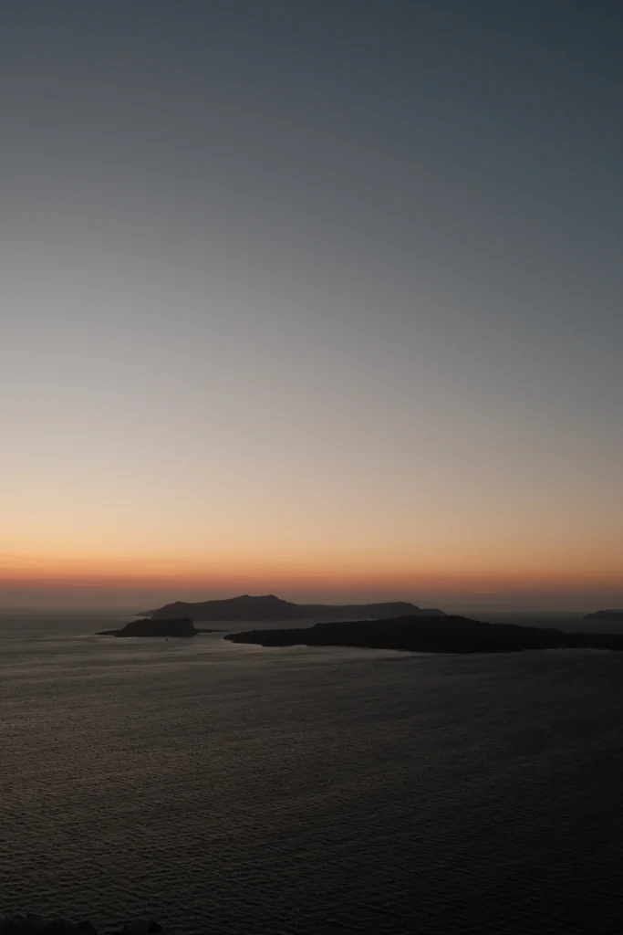Hotel Artemis Suites, Santorini: atardecer sobre el Egeo